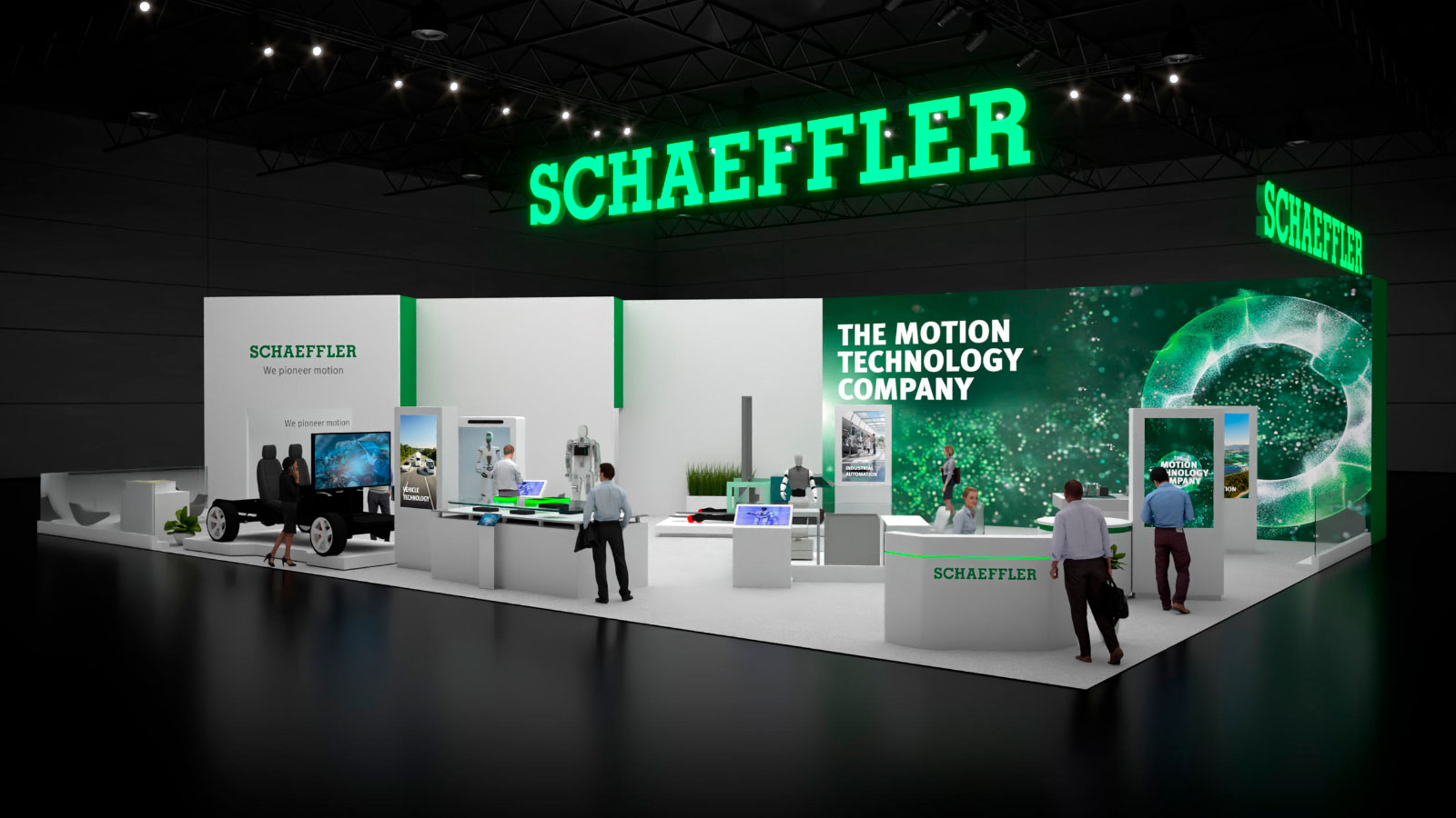 Schaeffler's display at CES 2026 included motion control solutions for robotics, autonomous material handling and more.