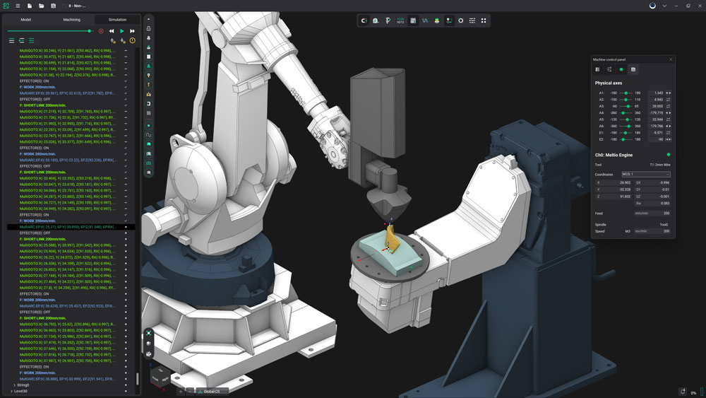 ENCY software provides design, technology setup, toolpath calculation and simulation all in one environment.