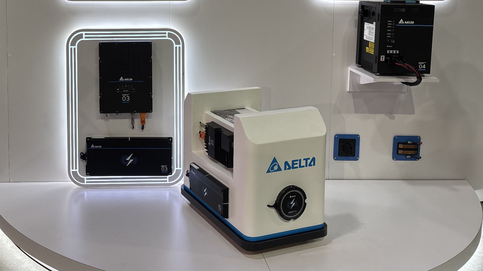 Delta's MOOV Series charging solutions support more than one million industrial vehicles worldwide.