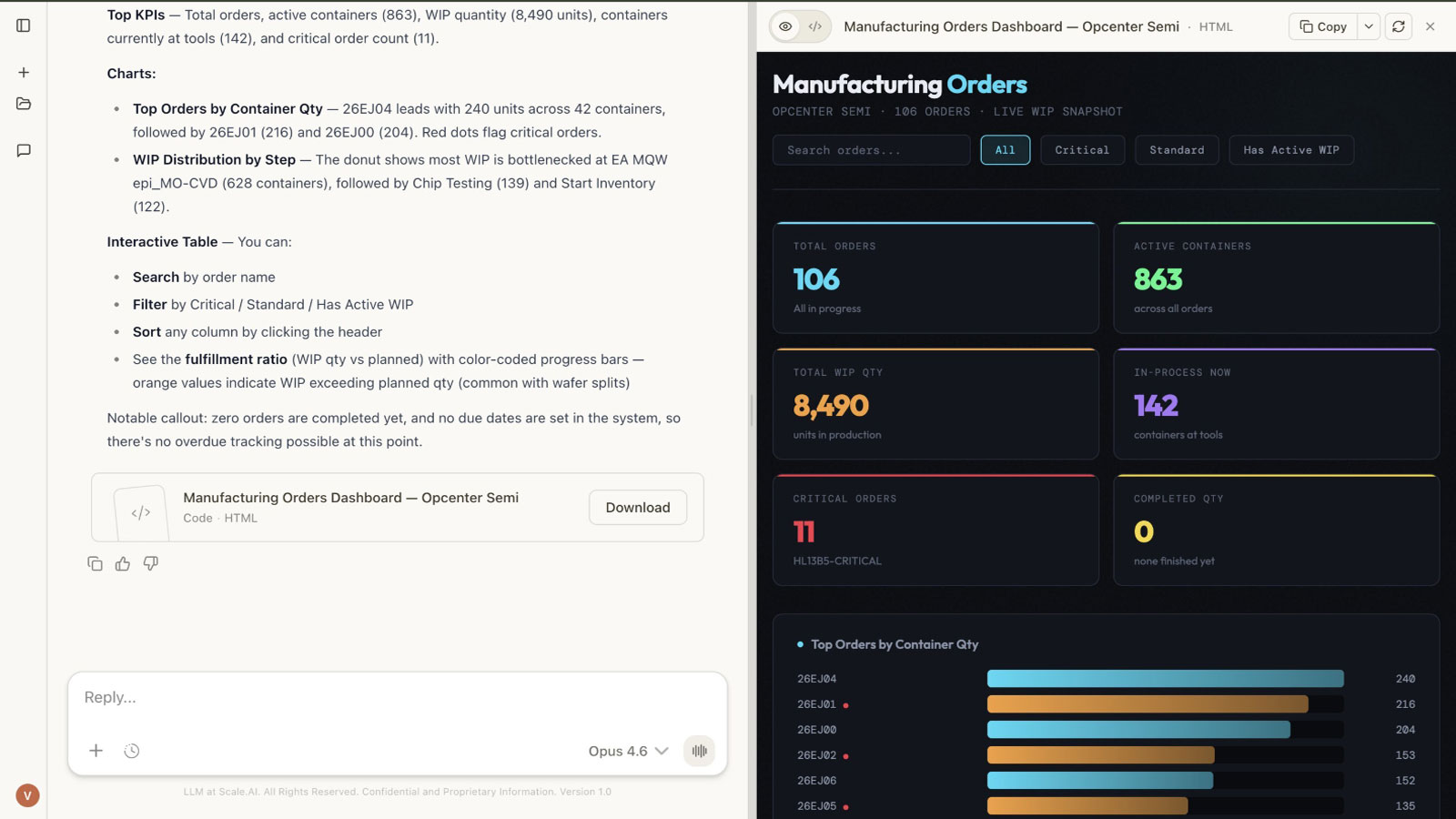 What happens when you combine agentic AI with LLM capabilities built on your company's MES?