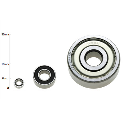 Miniature bearings like the ones shown here are suitable for use in humanoid robotic joints.