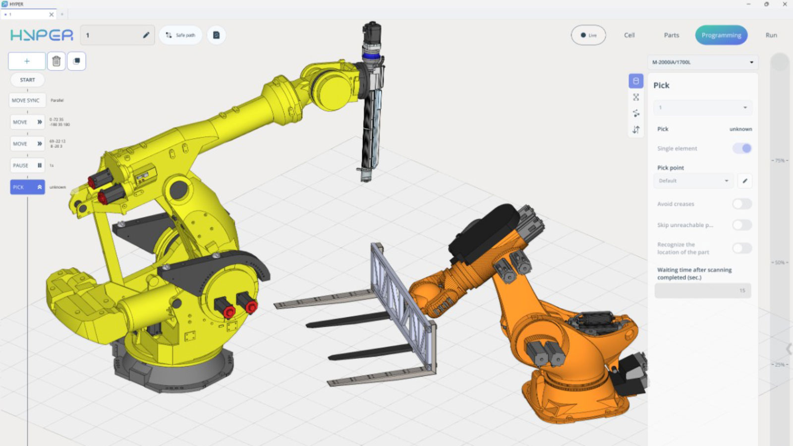Uninterrupted workflow: The new tab-based system lets users build upcoming projects without pausing active, live robot sessions.
