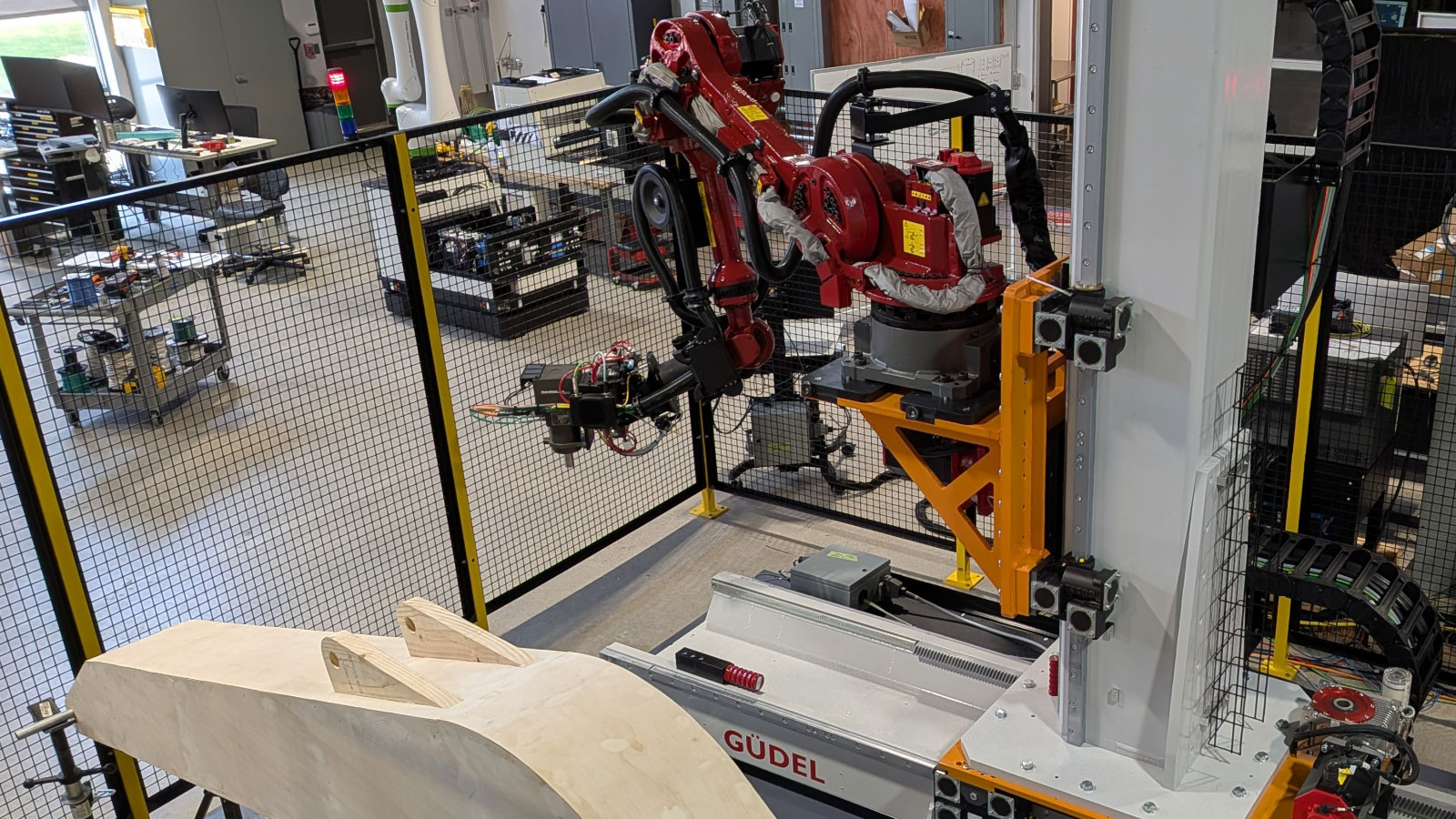 At Automate 2026, Güdel will demonstrate heavy-duty robotic grinding system meant for fabrications and other large-scale projects (image courtesy of Titan Robotics).