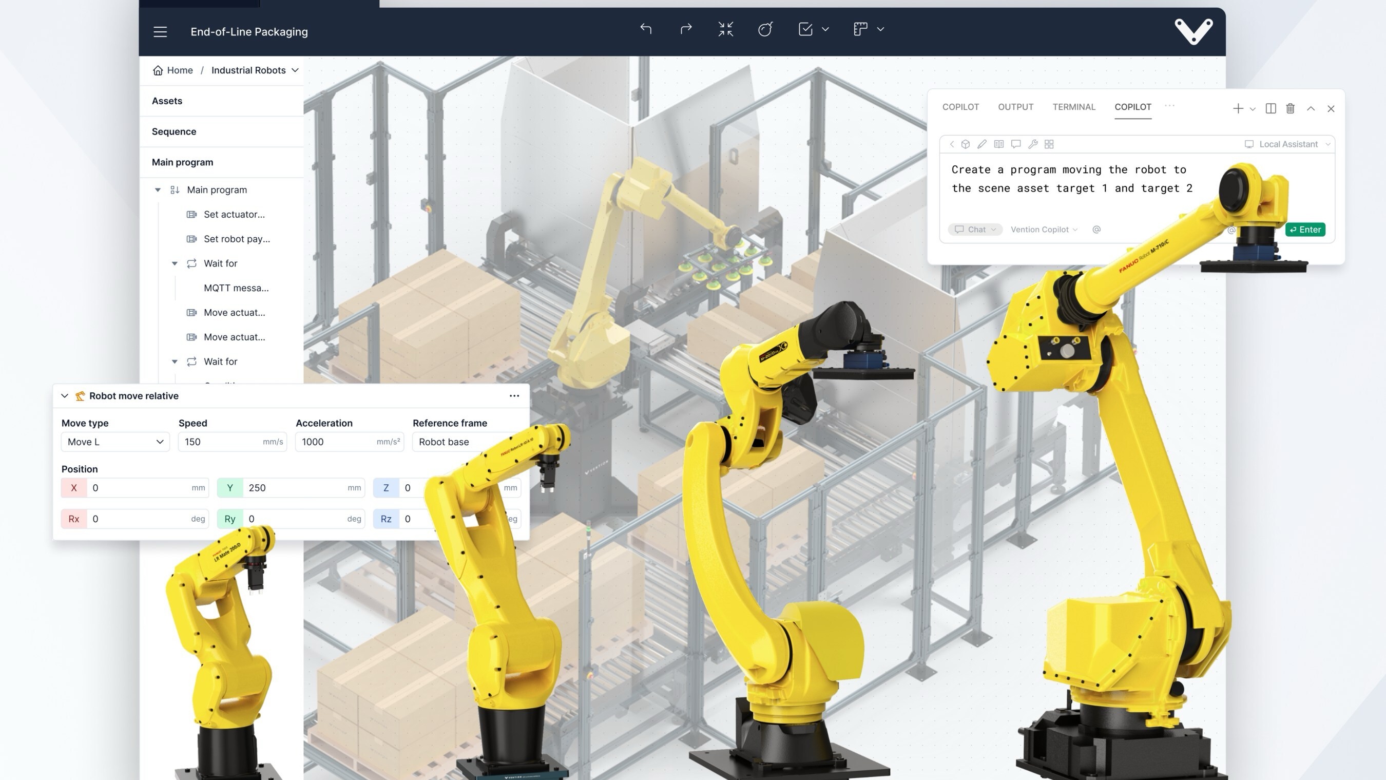 Vention's AI-powered automation platform enables FANUC industrial and collaborative robots to autonomously generate collision-free motion paths while providing integrated monitoring and remote support capabilities that simplify deployment and ongoing operation across a wide range of manufacturing applications.
