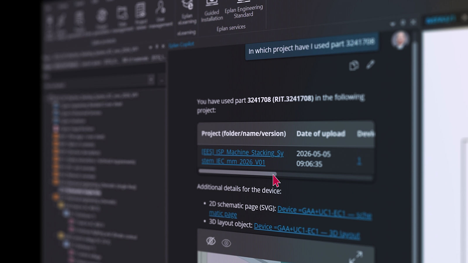 Streamlining workflows: Eplan Copilot brings AI-powered search, quality checks, and technical support directly into the platform.