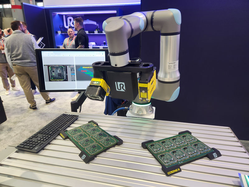 One of the demos on display at Pack Expo will be an industrial vision system integrating Cognex 2D and 3D systems with the Gen 7 cobot platform.