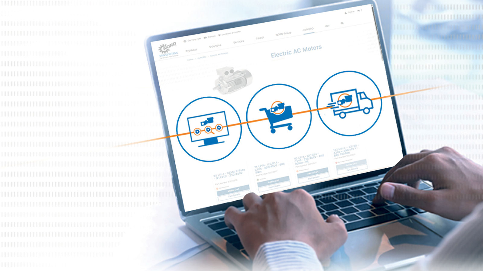 Redesigned stock catalogs, improved product relationship mapping, and real-time inventory tracking help reduce downtime and ordering errors on the new and improved myNORD Customer Portal.