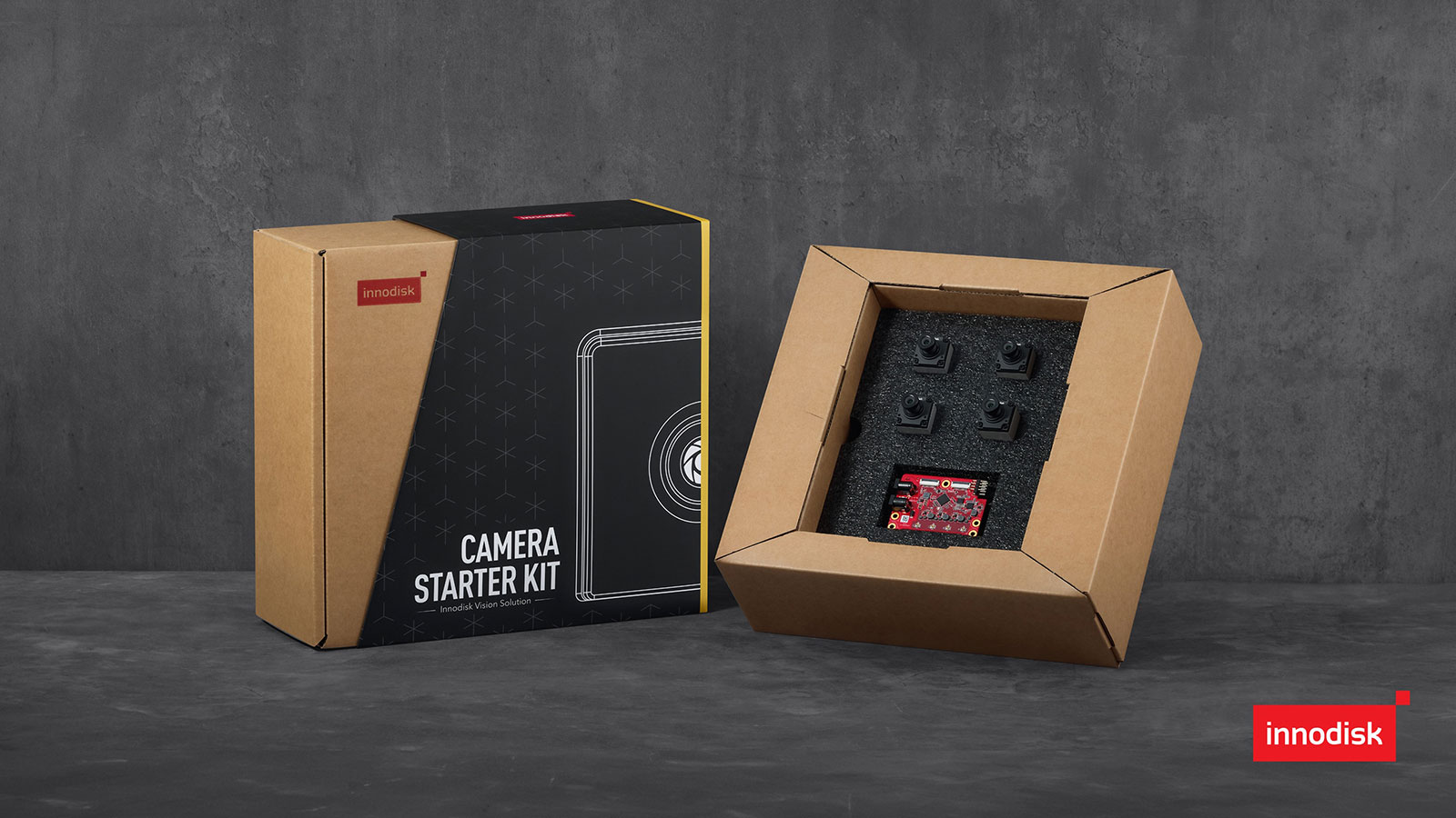 The GMSL2 Camera Starter Kit includes four 3MP camera modules, a PCIe capture card, FAKRA cables, and pre-integrated drivers for quick out-of-the-box validation.